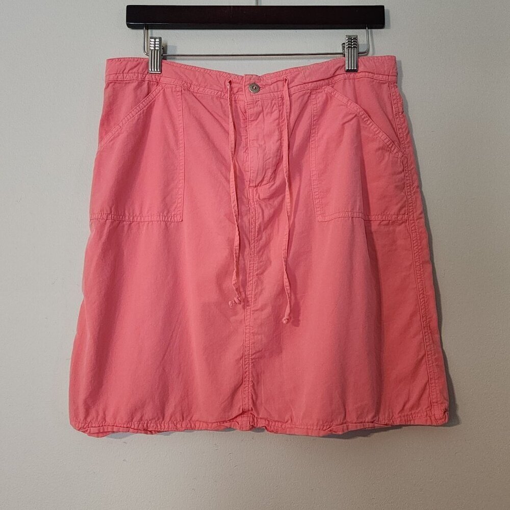 Fresh produce cotton mini skirt pink coral color sz M pockets